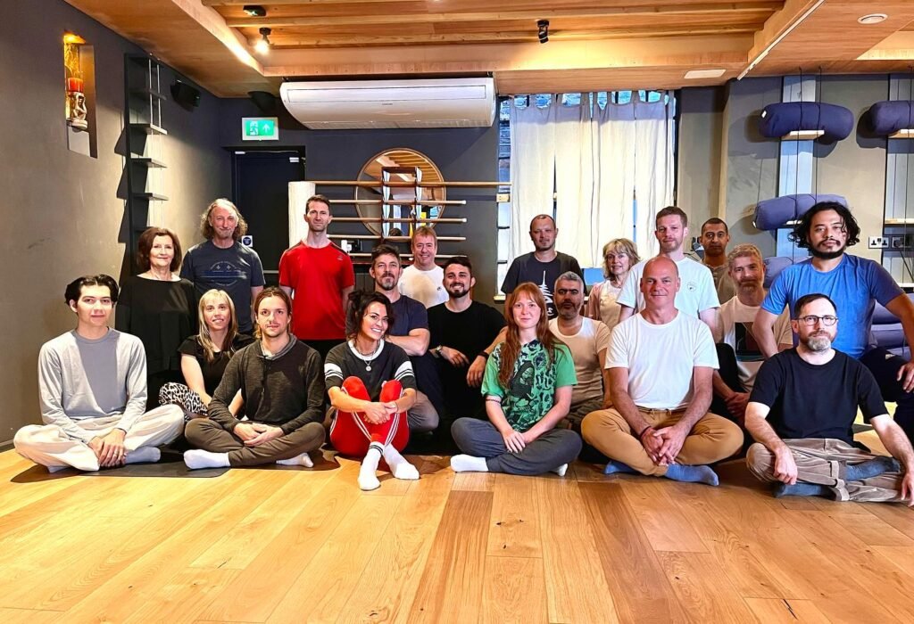 Eine Trainingsgruppe beisammen