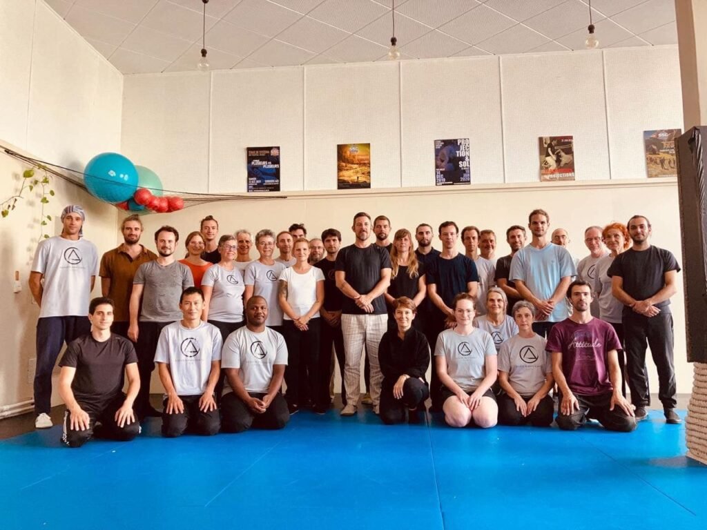 A large workshop group