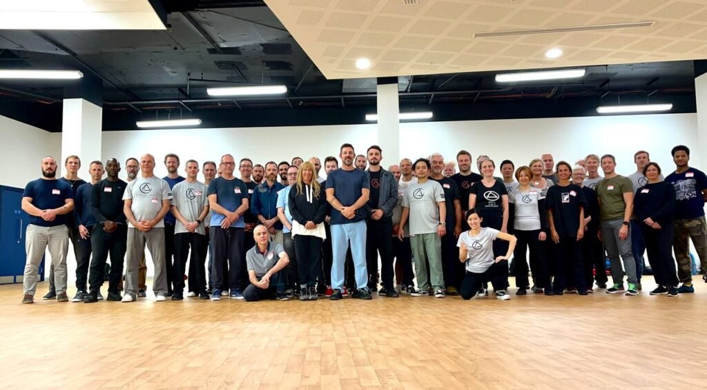 A large workshop group